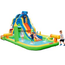 Inflatable Water Slide with Splash Pool and Climbing Wall for Oudoor Indoor with