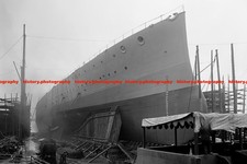 F039298 HMS Inflexible Fitting Out Stages John Brown and Co Shipyard Clydeside 1