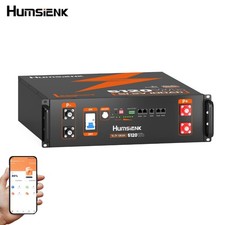 48V 100Ah 5120Wh Server Rack LiFePO4 Lithium Battery Solar RV off-grid Backup