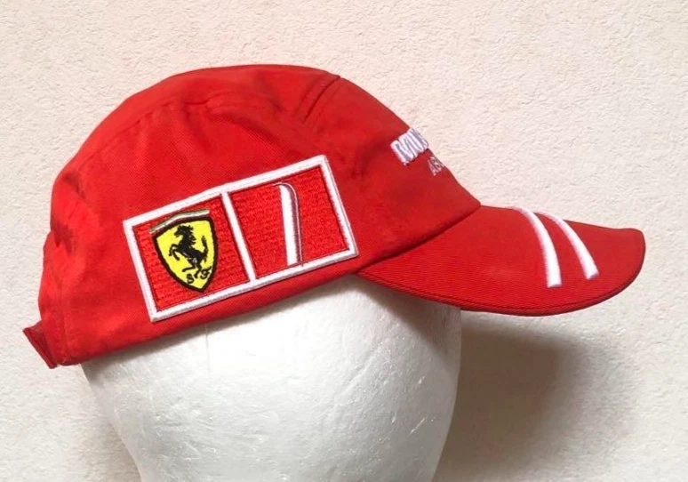 PUMA TEAM FERRARI MUBADALA Kimi Raikkonen F1 Racing Cap Hat RED Size Ajastable F - Image 2 of 4