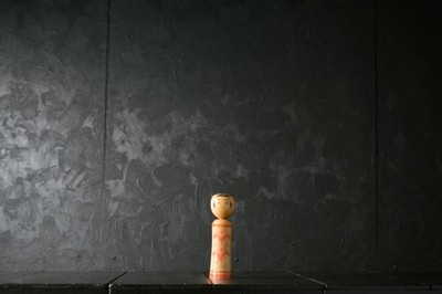 Vintage japanische Kokeshi Holzpuppe traditionelle Volkskunst