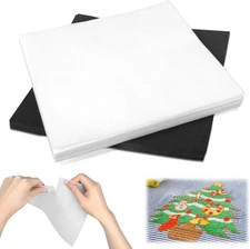 100 Precut Sheets Tear Away Embroidery Stabilizer Backing, Fabric Stabilizer