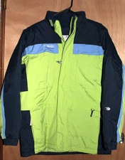 Columbia Tectonite Boys XL 18/20 Warm Ski Jacket ~ Green / Navy / Light Blue