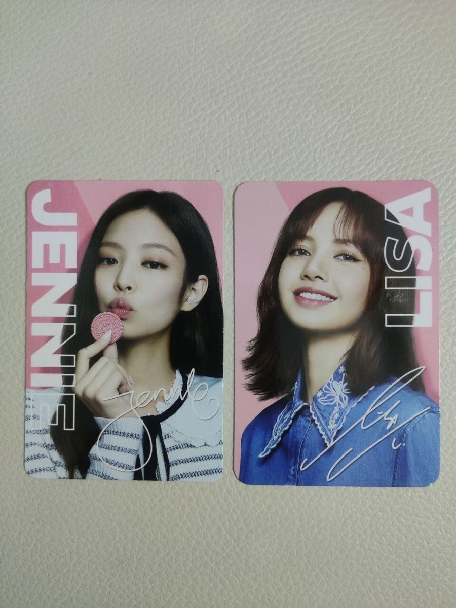 OREO BLACKPINK JENNIE & LISA PHOTOCARD JENLISA | eBay