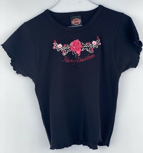 Roses Embroidered Shirt Size 