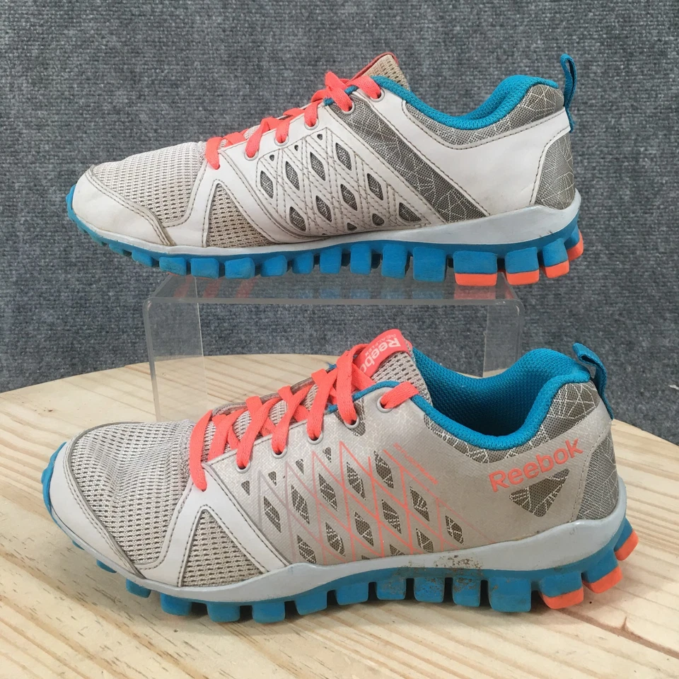 Reebok Shoes Womens 7.5 Realflex 3D Fuseframe Running Sneakers Gray Low V59935 - Image 2 of 4