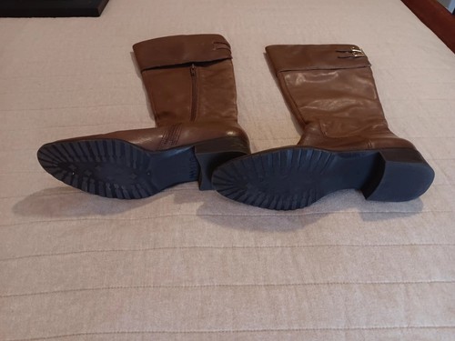 Leather Boots Zipper Round Toe Size 8.5 by Diba US Made In Brazil - Picture 7 of 9
