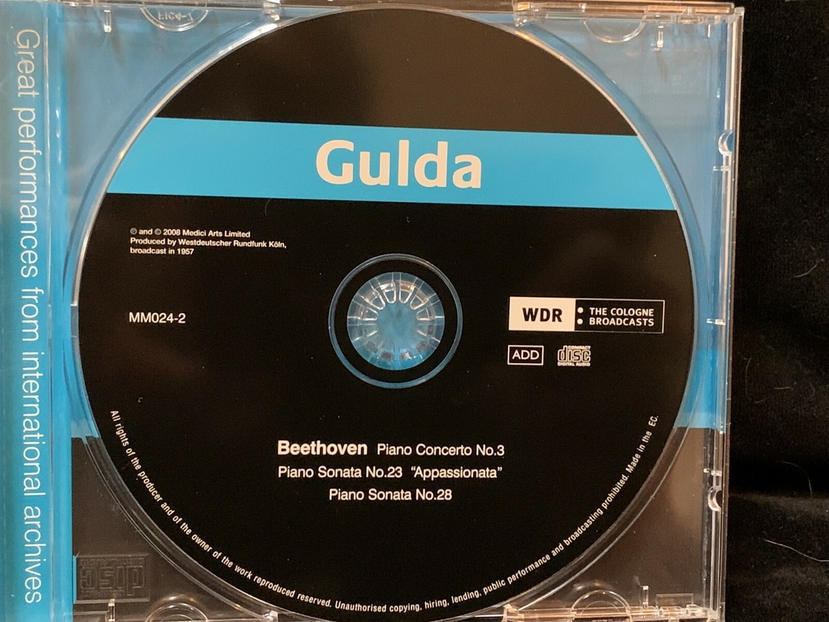 BEETHOVEN Piano Concerto #3, Sonatas 23 & 38 - FRIEDRICH GULDA