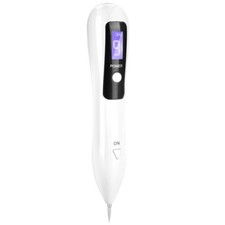 Portable Smart LCD Dot Mole Freckle Spot Removal Pen Beauty Skin Machine White