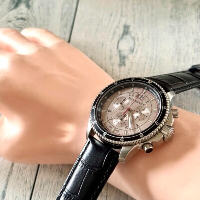 BURBERRY バーバリー　エンデュランス　クロノグラフ腕時計　BU7600 BURBERRY BU7600 Watch Chronograph Rare Used From Japan Check