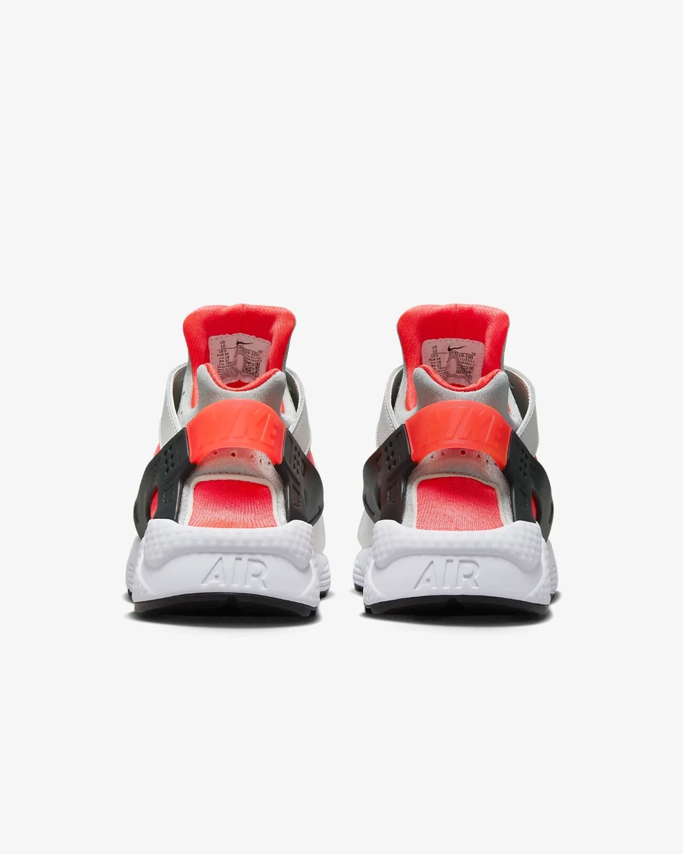 NEW Nike Air Huarache Mens White Infrared 23 Black Shoes  display picture 3