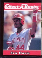 1990 Collect- A- Book Eric Davis 28 Cincinnati Reds