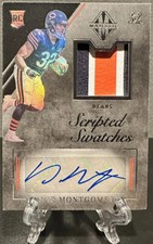 2019 Majestic DAVID MONTGOMERY Rookie Patch Auto #/99 Scripted Swatch RPA🔥Bears