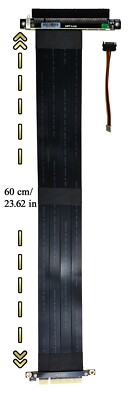 PCIe 3.0 16x Verlängerungskabel Kabel 180 Grad PCIe 8x auf 16x flexible Riserkarte