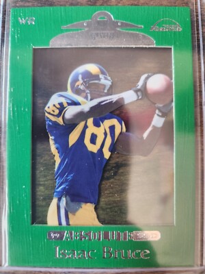 1999 Playoff Absolute SSD Isaac Bruce Green #98 St. Louis Rams