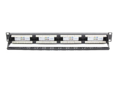 1PC NEW FIT FOR Super Category 5 24-bit Shielded RJ45 Patch Panel AP-5E-04-24P