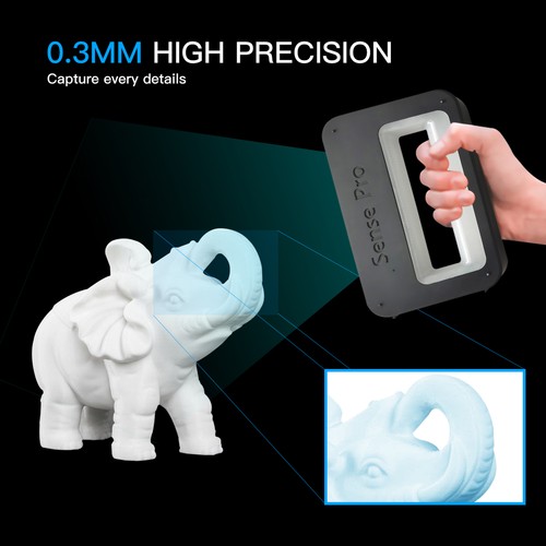 Sense Pro Handheld 3D Scanner Portable 3D Modeling Scanner High Precision S3J6 - Picture 10 of 12