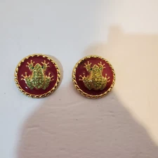 Lindsay Phillips enamel frogs  Shoe Snaps FREE SHIPPING