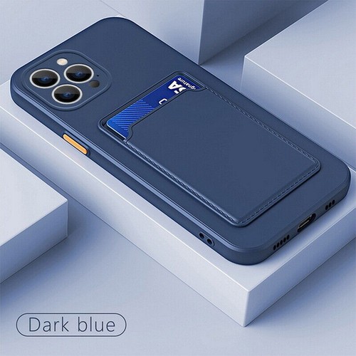Case For iPhone 16 15 14 13 Pro MAX 12 11 XR 8 Card Slot Holder Soft Phone Cover - Picture 15 of 22