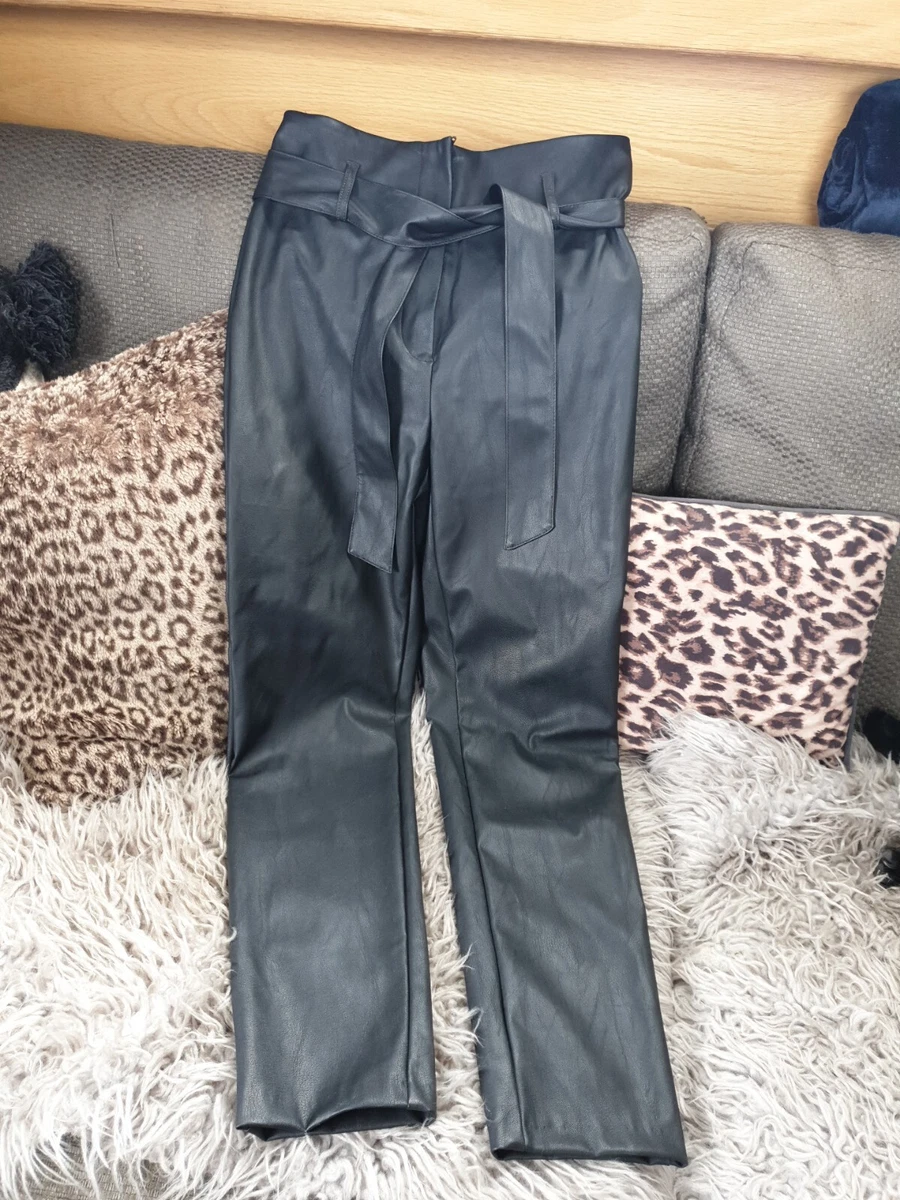 F&f leather best sale trousers