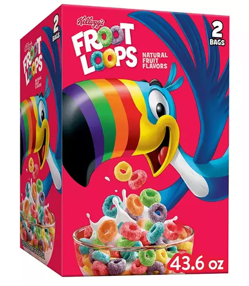 New Kellogg's Froot Loops Breakfast Cereal 2 pk Free Shipping Great  Price.