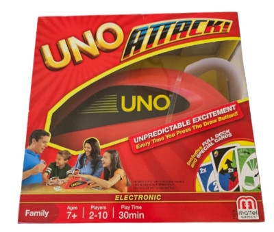 UNO ATTACK Card Game with Random Shooter for 2 to 10 Players MATTEL GAMES New