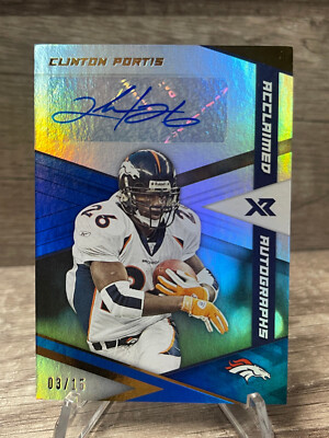 2021 XR Clinton Portis Denver Broncos Acclaimed Autographs 03/15 TC407