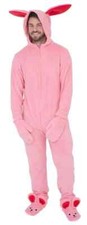 Christmas Story Bunny Suit Pajama Halloween Cosplay Costume Adult Small 