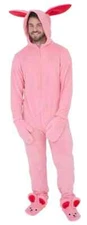 Christmas Story Bunny Suit Pajama Halloween Cosplay Costume (Adult Small)