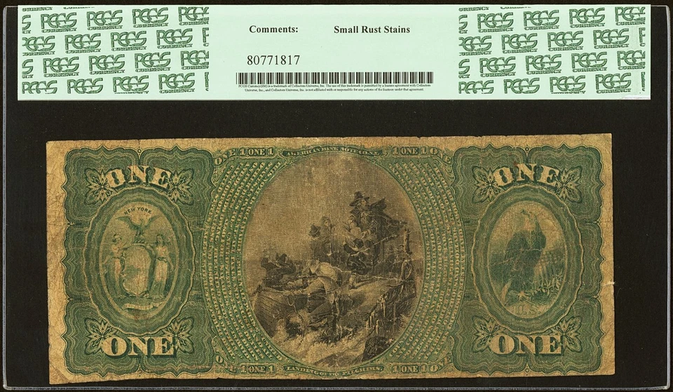 Fr. 380b Original $1 Charter #905 National Bank Note New York PCGS 10 (CCE) - Image 2 of 3