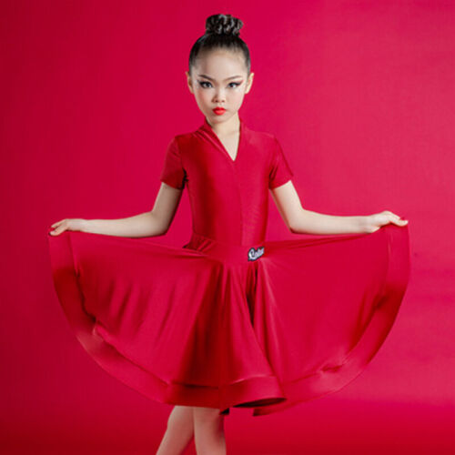 Children Latin Dance Costumes Girls Professional Competition Dancing Dress Wear - Picture 45 of 48