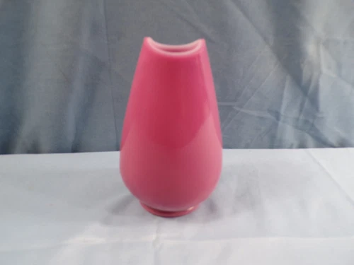 Fenton Undecorated Rose Quartz Glass Vase 4 3/4" Tall
