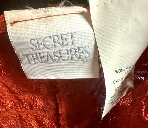 Secret Treasures ~ transparentes rotes Dessous Babydoll Negligee Nachthemd XL - Bild 3 von 3