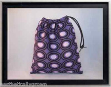 Gymnastics Leotard Grip Bags / Large Purple Circles Gymnasts Birthday Goody Bag