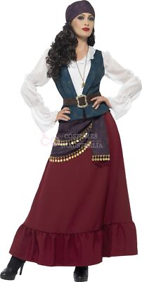 Womens Deluxe Pirate Buccaneer Beauty Costume Caribbean Wench