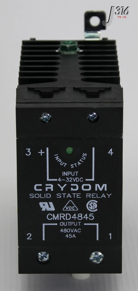16086 Crydom Festkörperrelais, 4-32VDC, 45A, 480VAC (Neu) CMRD4845 - Bild 3 von 4