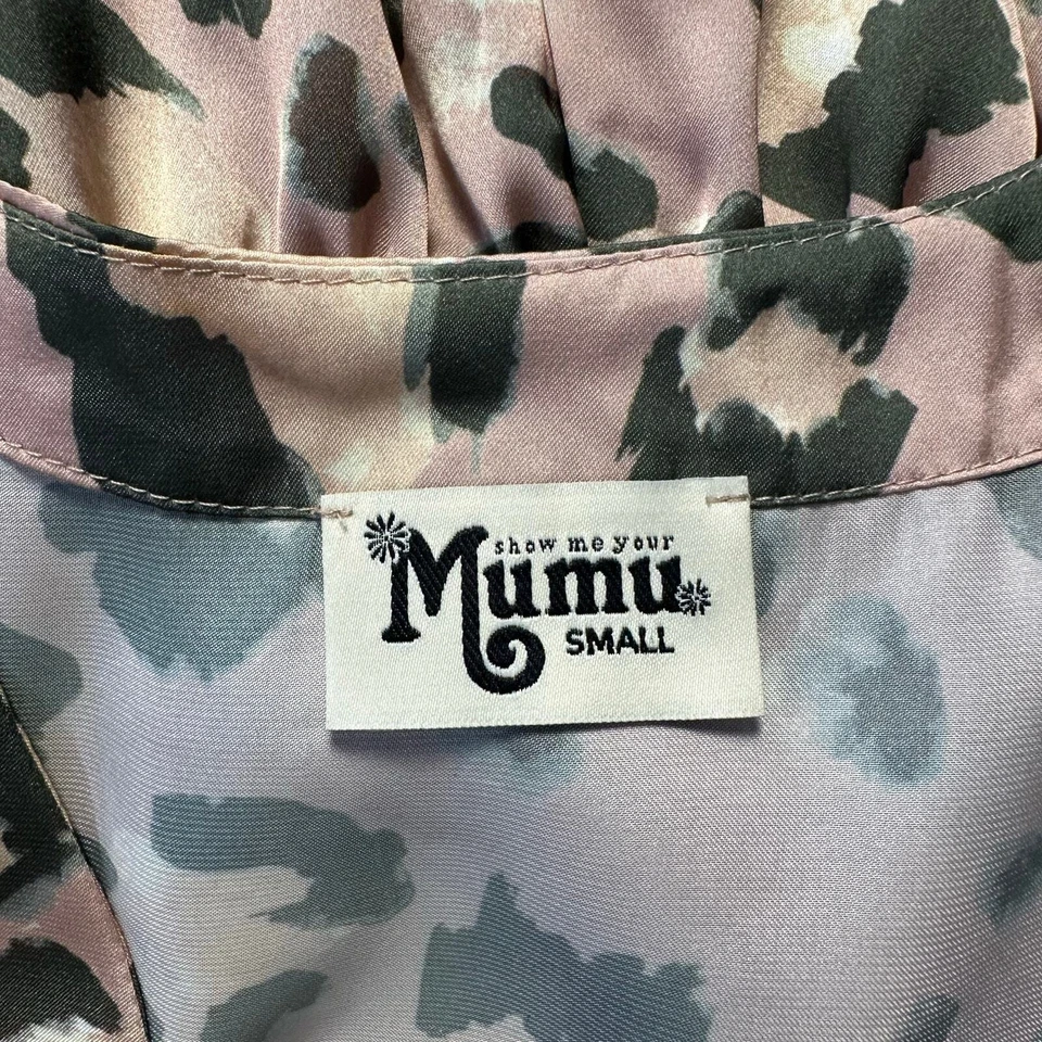 Mameluco Show Me Your Mumu Rubor Rosa Estampado Guepardo Talla S Satinado Boho Nuevo sin Etiquetas Foto 2 de 4