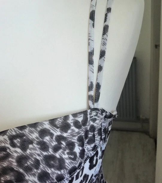 Винтажный леопард бюстье укороченный верх 36c 38c M L винтажный 8/10 животных печати - Изображение 4 из 4