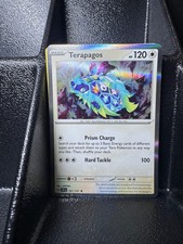 Carta Pokemon Terapagos 161/191 rara scintille sorgenti Holo quasi nuova