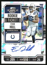 2023 Panini Contenders Optic Cracked Ice #169 Evan Hull RC Auto /22