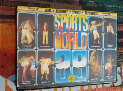 Sports World 88 (US Gold) Commodore 64 (3 Disks, Box) works 8-bit classic C64