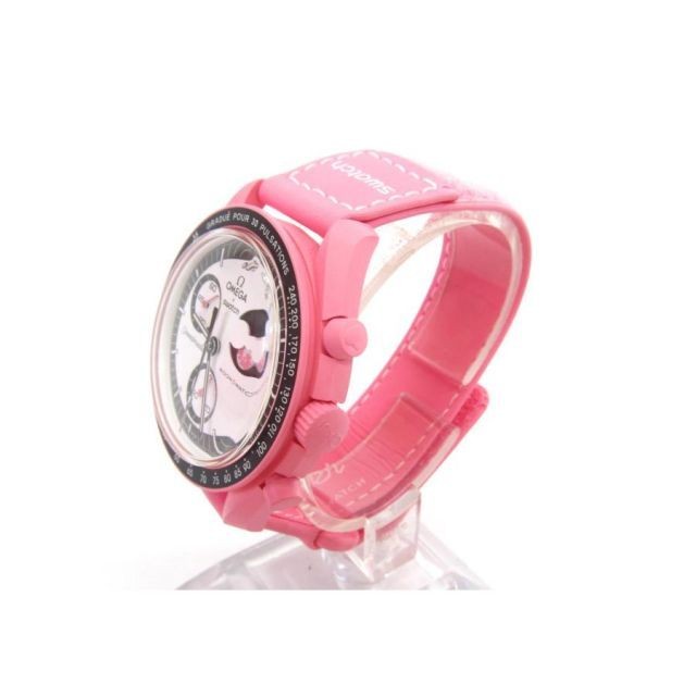 時計 SWATCH OMEGA BIOCERAMIC MOONPHASE PINK MISSION TO THE PINK MOONPHASE - Bioceramic MoonSwatch Collection