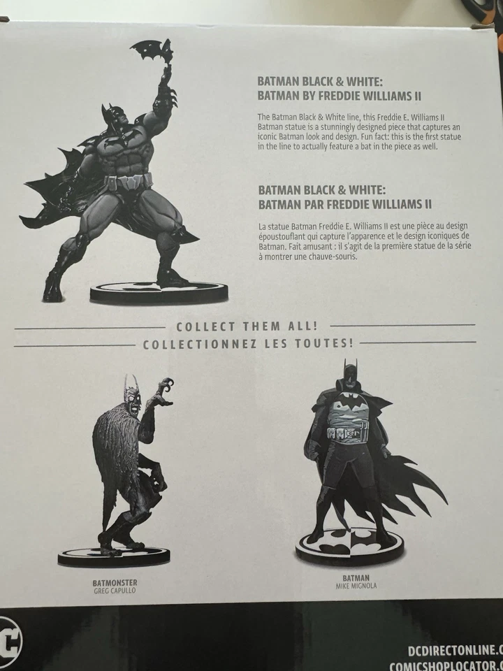 Бэтмен черно-белый Бэтмен (Фредди Э. Уильямс) 1/10 в серии/новый в коробке - Изображение 3 из 4