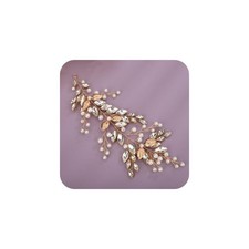Rhinestone Bridal Hair Vine Pearl Wedding Headband Rhinestone Bride Headpiece...