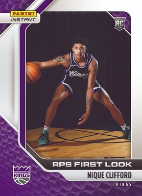 2) 2025-26 Panini Instant Nique Clifford/Maxime Raynaud RPS FIRST