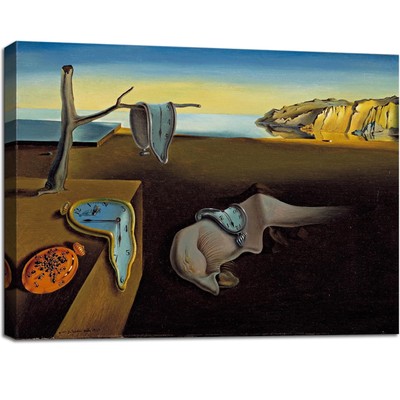 weiyiart Salvador Dali Canvas Wall Art - The Persistence of Memory Painting C...