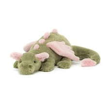 Jellycat Malachy Dragon - RARE - NWT - Stunning Toys Medium Plush Toys