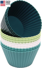 Extra Large Silicone Cupcake Muffin Cups 12 Pcs, 3.54 Inch Muffin Liners, Reusab