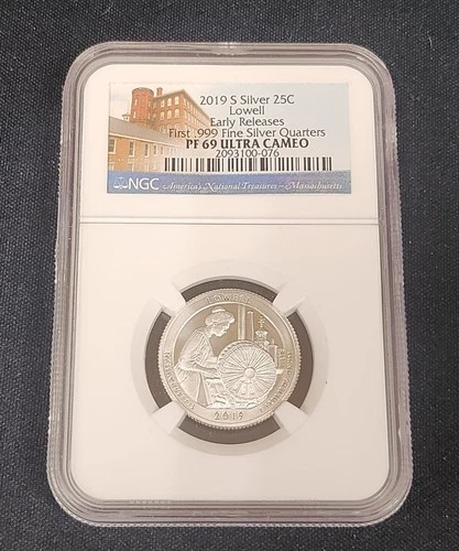 2019 S Quarter Lowell NGC PF69 UC .999 Silver Proof Early Release