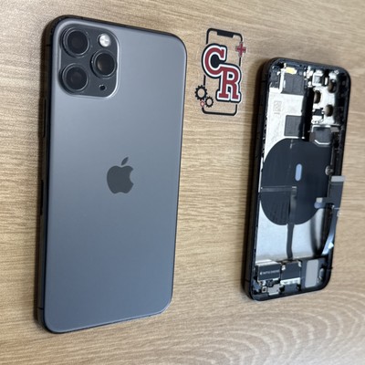 iPhone 11 Pro Back Housing Replacement Space Gray OEM W Small Parts Grade AB